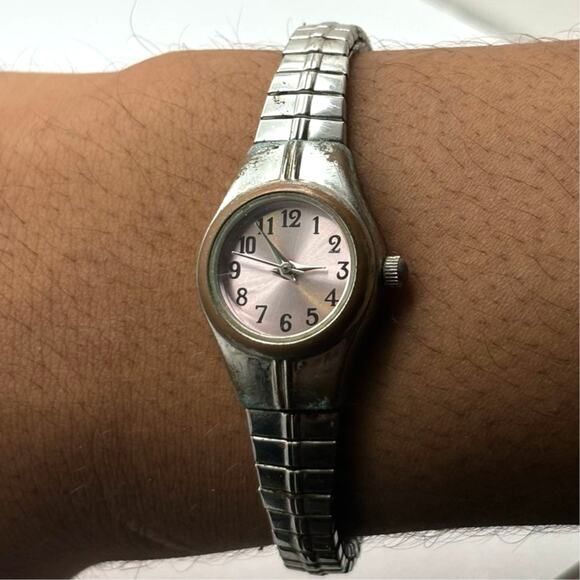 Y2K Silver & Pink Watch - Picture 1 of 3